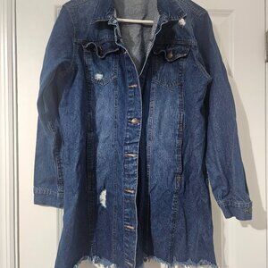 The Taxi Long Jean Jacket For Women